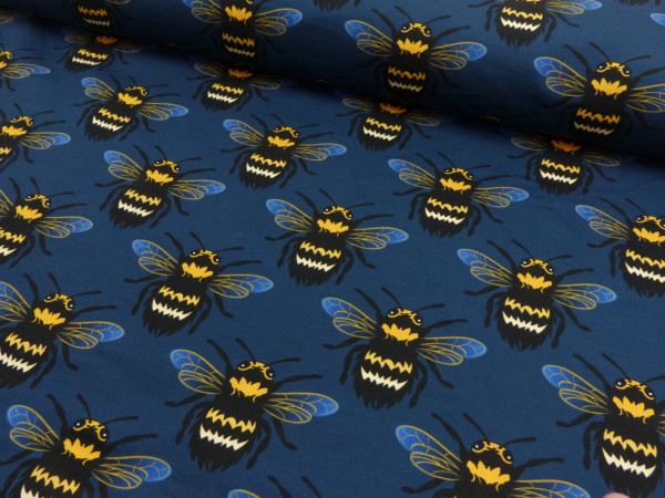 French Terry Digital Druck - Bumblebee Love - BEE BUMBLEBEE